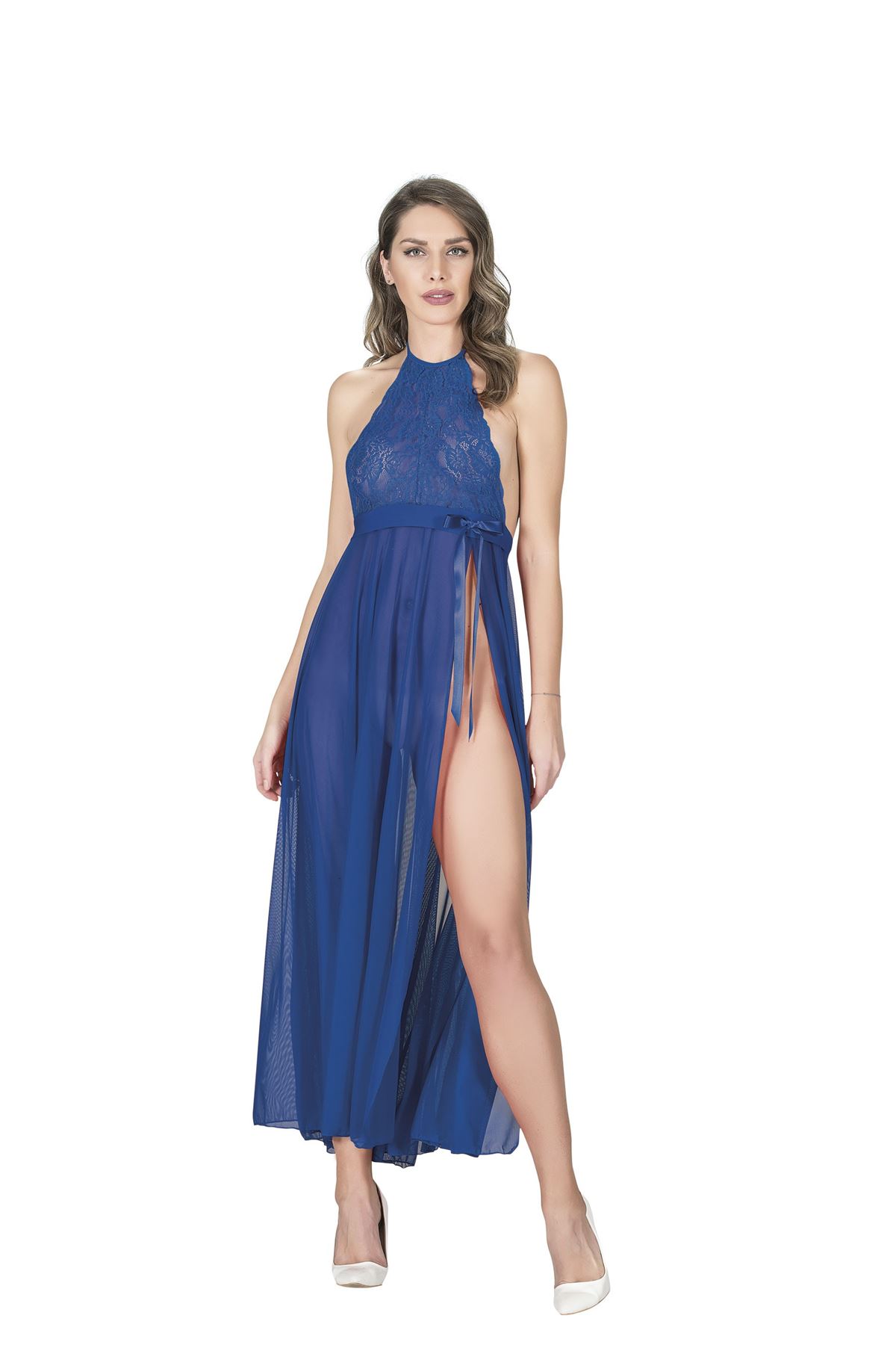 Deluxerie Lange Nachthemd Set Roselynde